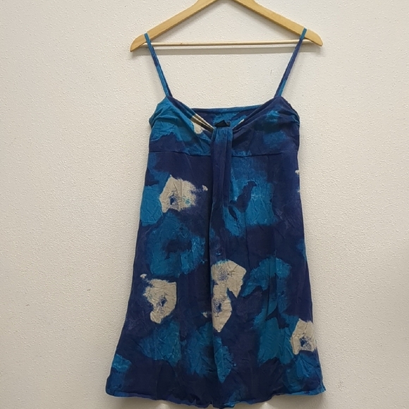 Ann Taylor outlet Blue and Cream Dress size medium - Picture 2 of 4